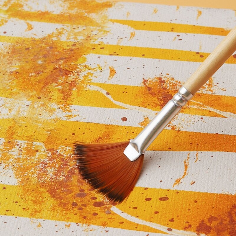 Professional Paintbrush Fan Tip Paint Brushes Artist Art Set for Beginner Dropship
