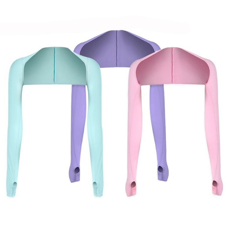 Angeln einfarbig für Männer lange Manschette fahren Langarm UV-Schutz Arm Ärmel Schals Sonnenschutz Eis Seide Ärmel