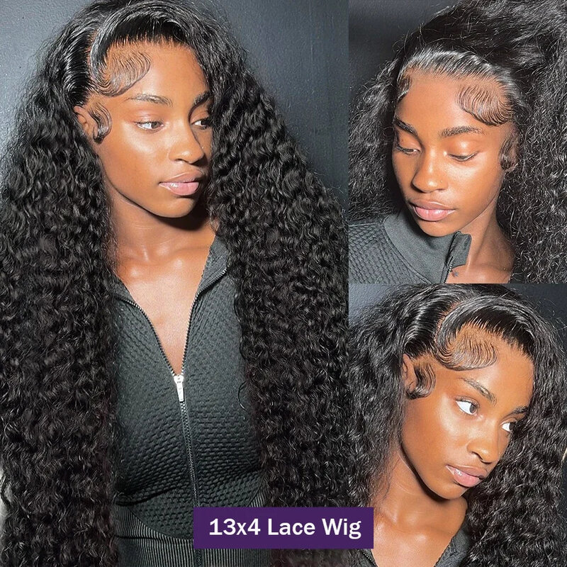 Парик фронтальный с глубокой волной Full13x4 13x6 HD, парик из человеческих волос на сетке, 36, 38 дюймов, вьющиеся волосы для женщин