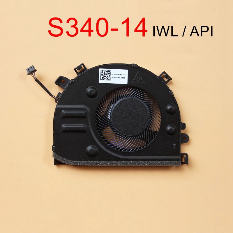 Novo Ventilador de Refrigeração da CPU Para Lenovo IdeaPad S340 S340-14IWL S340-14API 81NB/S340-15IWL S340-15API FLEX-15IWL 81SR Cooler 5V 0.5A