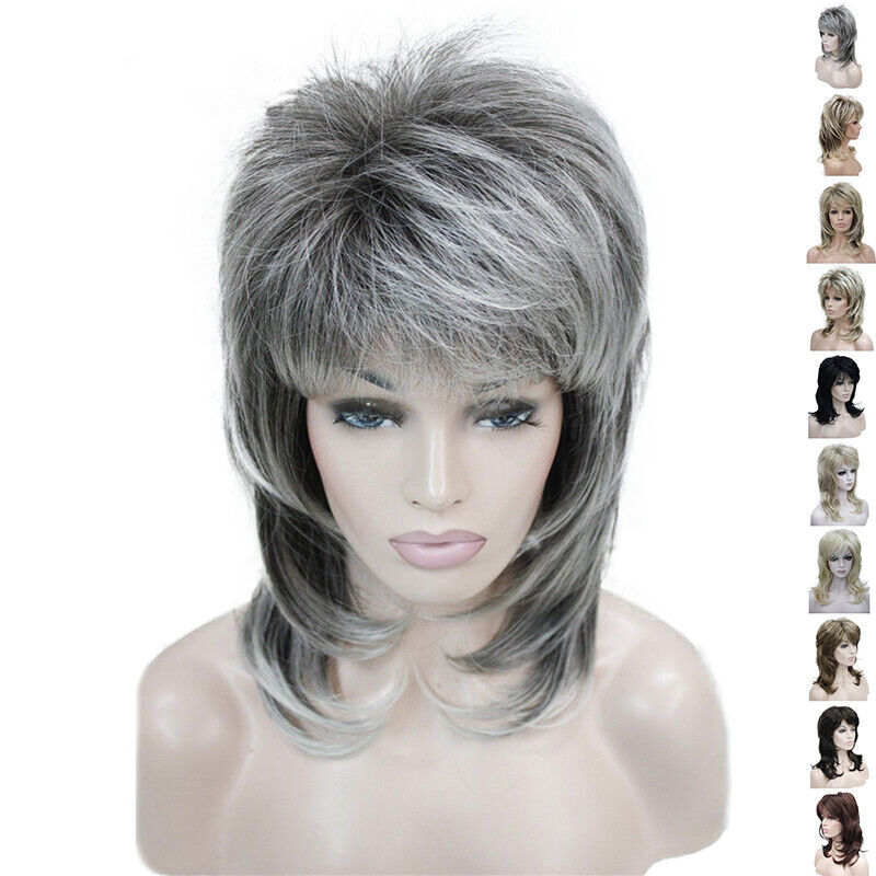 Lady Long Wig Shaggy Layered Blonde Full Syntheti women's Cosplay Party parrucche