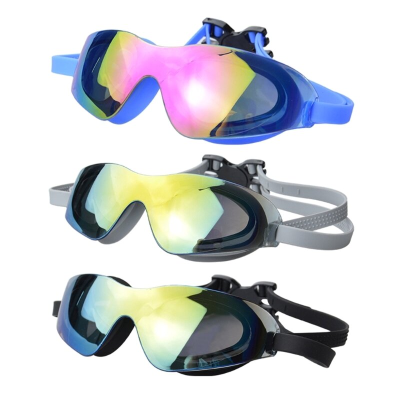 Óculos De Natação Anti-fog Anti-UV-Silicone Swim Goggles Adulto Mulheres Homens Presentes R66E