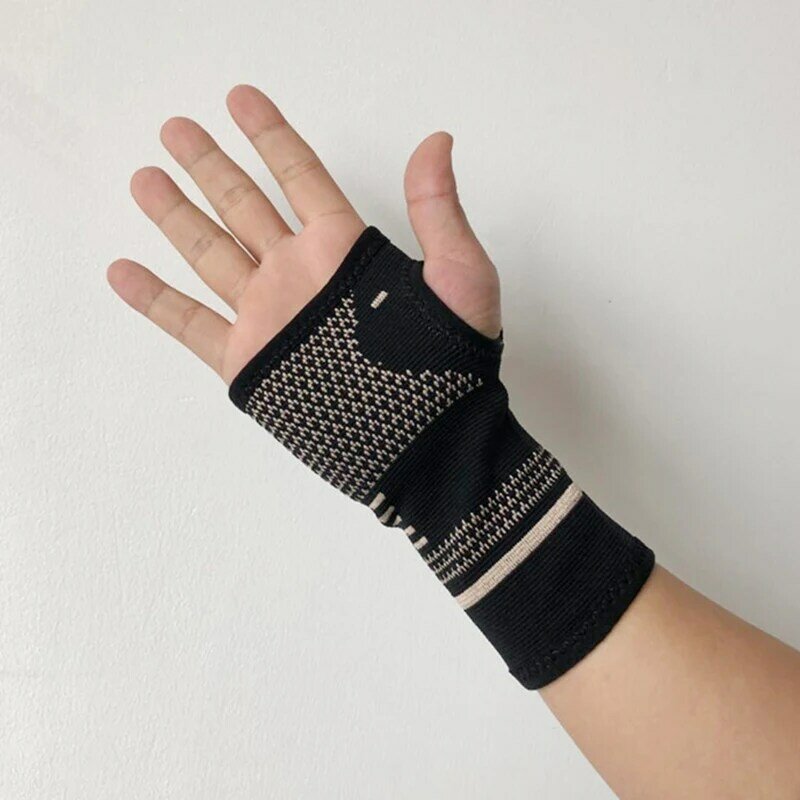 1Pc Professionele Polsband Sport Compressie Pols Guard Artritis Brace Mouwen Ondersteuning Elastische Palm Hand Handschoen