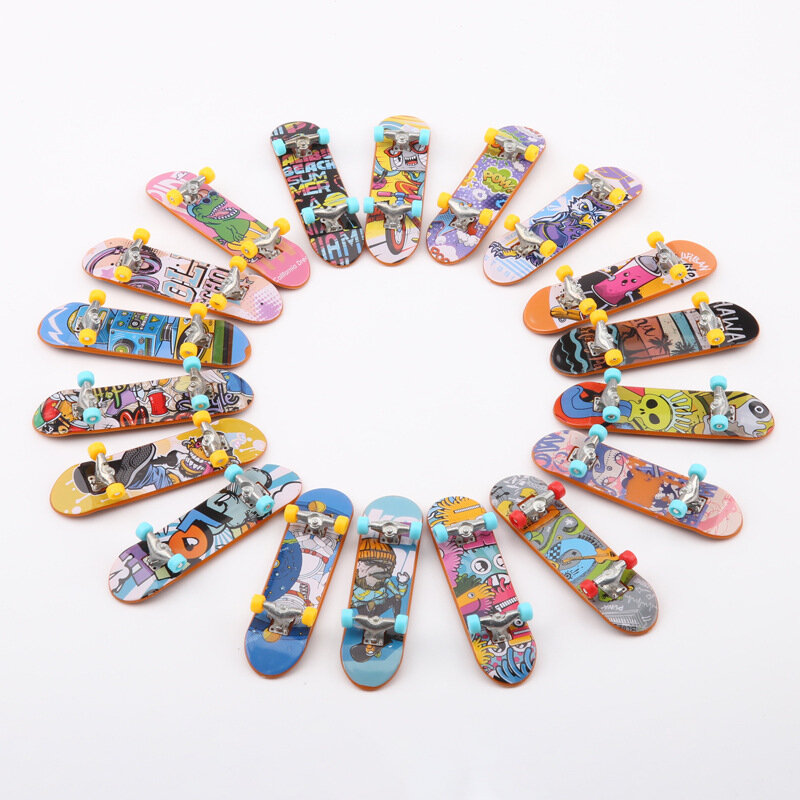 Mini Finger Skate Board Toys Creative Finger Skateboards Fingertip Toys For Kids Beginners Birthday Gifts