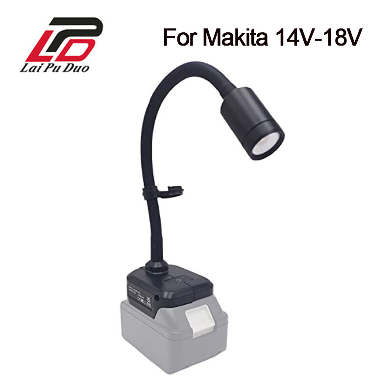 Table Lamp for Makita 14V-18V, Li-ion Battery, Work Light