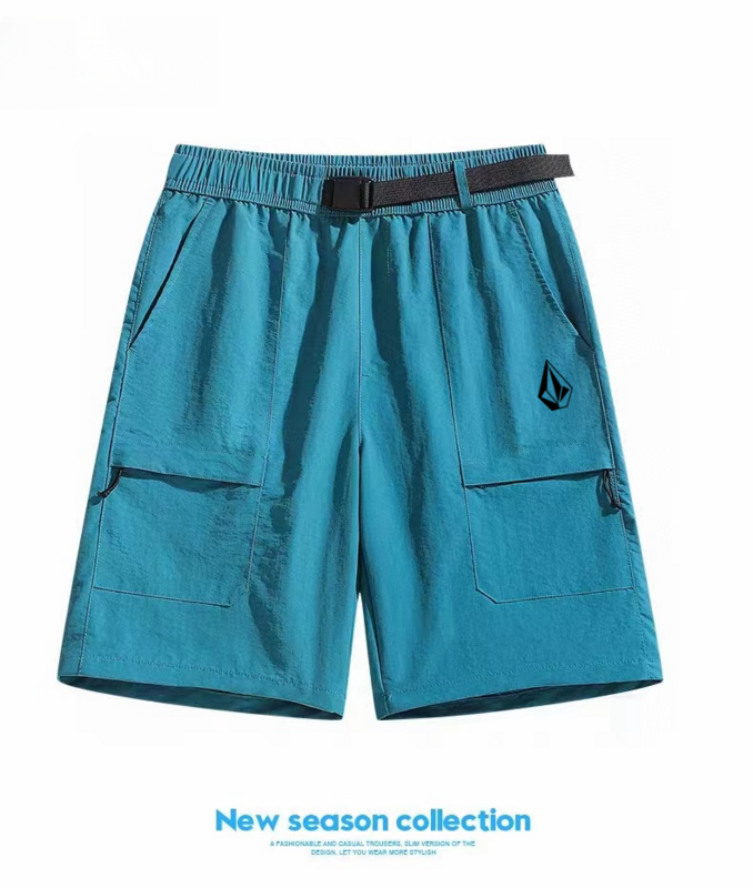 Шорты мужские быстросохнущие, повседневные короткие штаны для работы, путешествий, пляжа, нейлоновые однотонные, лето 2024