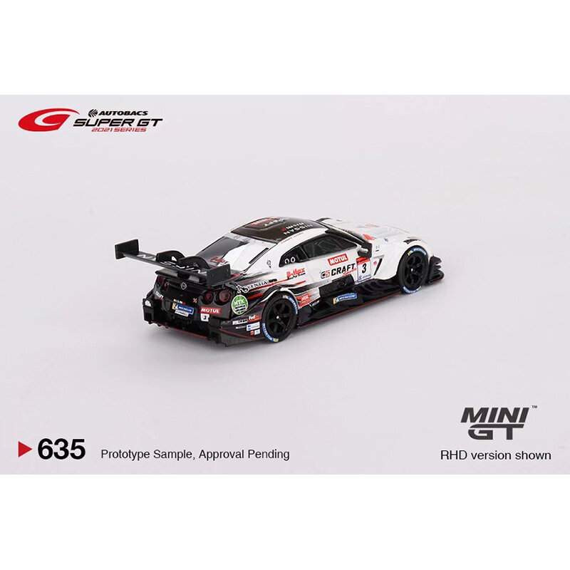 MINIGT 635 w magazynie 1:64 GTR GT500 NDDP wyścigi Diorama Diorama kolekcja modeli samochodów miniaturowe zabawki Carros