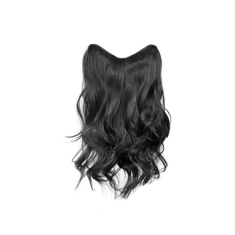 Patch de peruca para mulheres, cabelo longo naturalmente fofo, grande ondulado, extensões de cabelo encaracolado, extensões de cabelo de alto nível