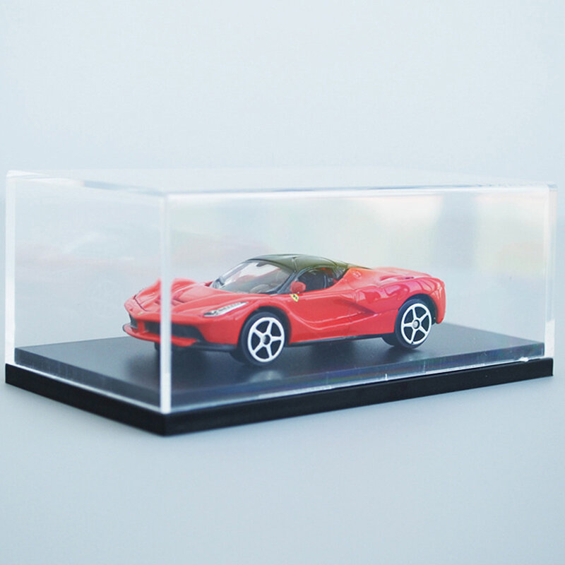 1 buah akrilik Display Case cocok untuk 1:64 ukuran Mini debu tahan kotak jelas kabinet 1/64 Action figure kotak tampilan