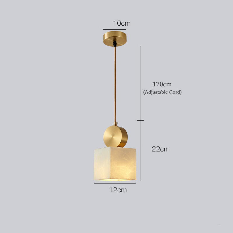 Imitatie Marmer Hanger Lamp Home Decor Eettafel Opknoping Licht Gouden Luxe Hotel Nachtkastje Kroonluchter
