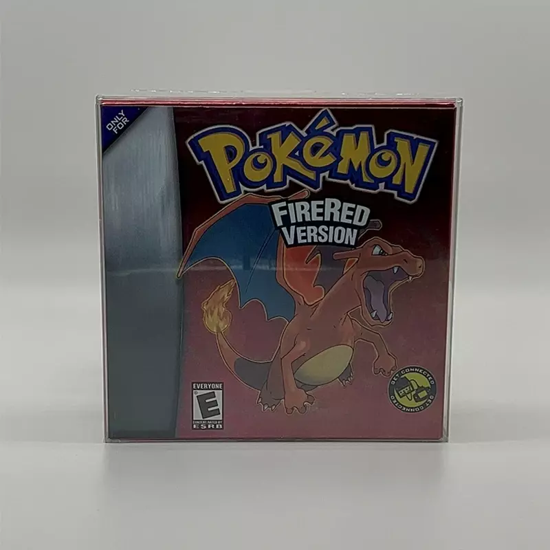 Série Pokémon GBA Video Game cartucho, sem manual, esmeralda, vermelho fogo, folhoso, rubi, safira, 5 versões, 32 Bit