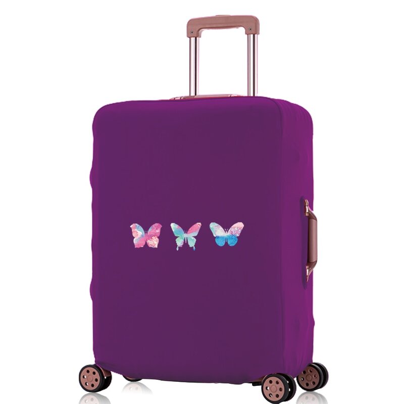 Funda de equipaje de viaje, cubierta antipolvo, cubiertas protectoras para equipaje de 18 a 32 pulgadas, accesorios de viaje, patrón de la serie mariposa
