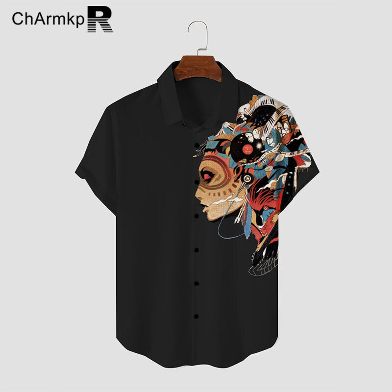 Sommer Charmkpr 2024 Herren Kurzarm Rundhals bedruckte Hemden Mode Tops Blusas Streetwear T-Shirt S-2XL