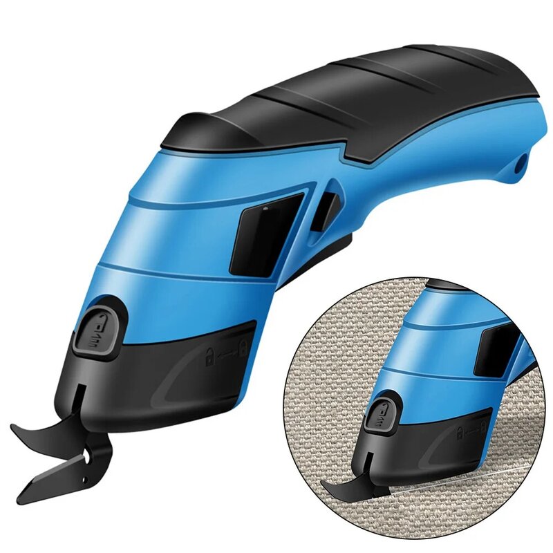 Литий-ионные аккумуляторы зарядные ножницы портативная электрическая машина для резки ножницы с лезвием для шитья кожи механический инструмент