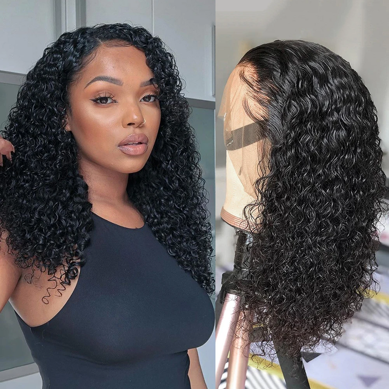 Curly Bob Human Hair Wigs 13x4 Lace Closure Wig 180% Short Bob Pixie Cut Kinky Curly Lace Front Human Hair Wigs Lace Frontal Wig