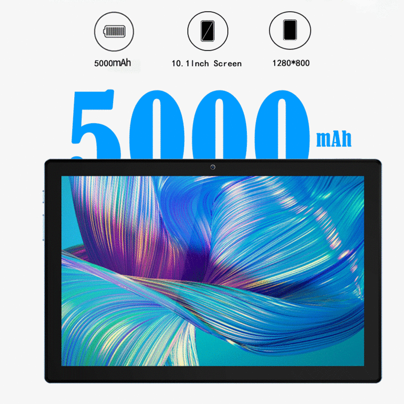 BDF 10,1-calowy tablet LCD z systemem Android 11,8 GB (4 + 4 wyjścia) RAM 64ROM, 1280*800 Ekran IPS 5000 mAh Bateria Podwójny aparat, WiFi + 3G (GSM)