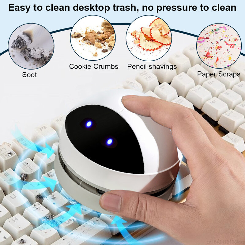 Penyedot debu meja Mini, penyedot debu dengan sikat bersih untuk rumah kantor meja, pembersih Desktop, penyedot debu pengisian USB