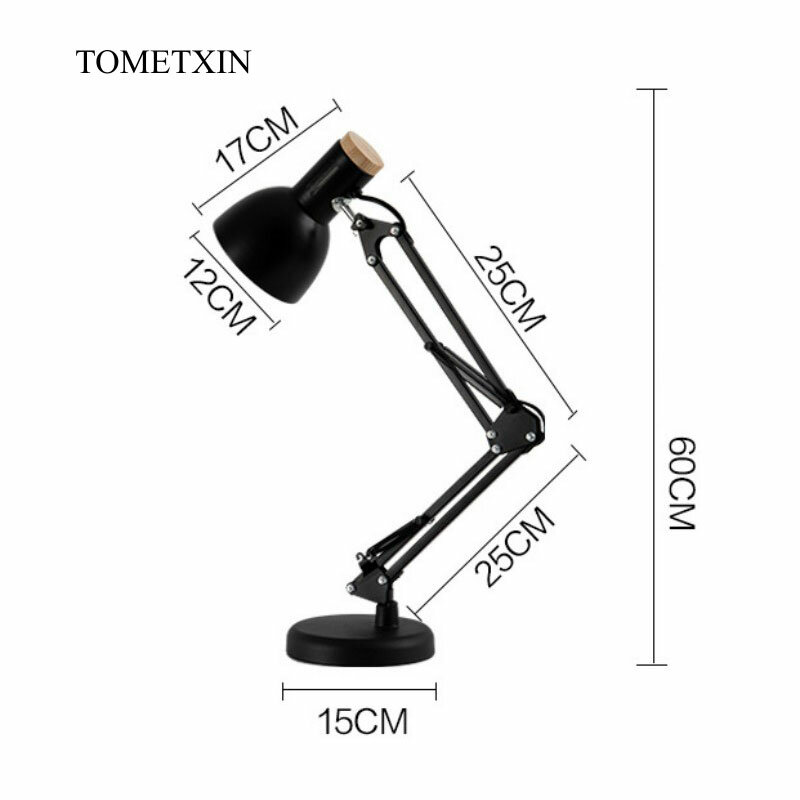 Nordic Desk Lamp Child Folding Table Bedroom Night Light Fixture For Office Children's Living Room Computer PC Screen Decoration