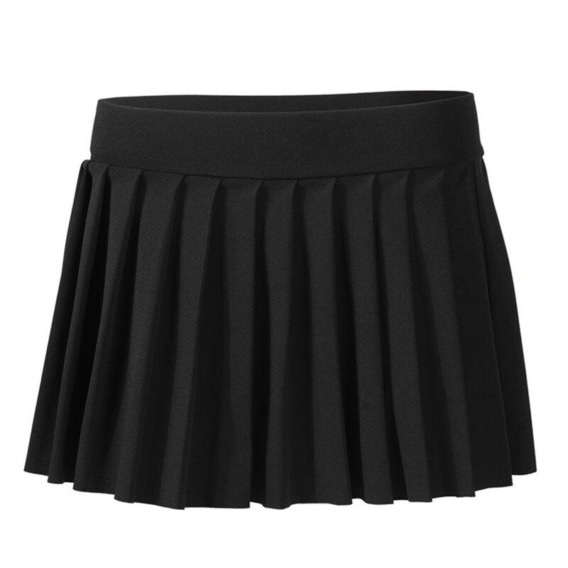 Minifalda plisada de poliéster para primavera y verano, falda para citas, Color rosa, S-XL, piel, blanco, negro, azul marino