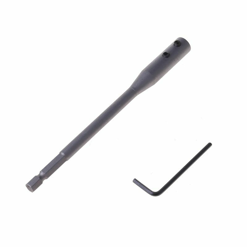 150/300mm Fit For Flat Drill Bit Deep Hole Shaft Hex Extention Holder Connect Rod Tools