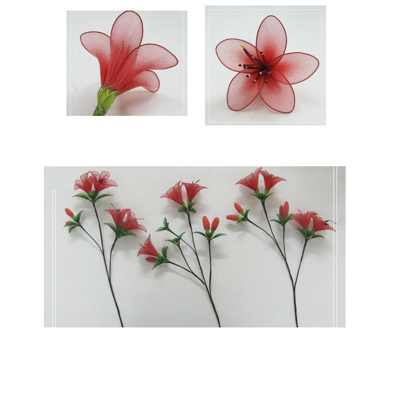 SQSYMZHG 50 sztuk #26 drut papieru 0.45mm/0.0177 Cal średnica 40cm długi żelazny drut używane do DIY nylonowe pończochy kwiat podejmowania