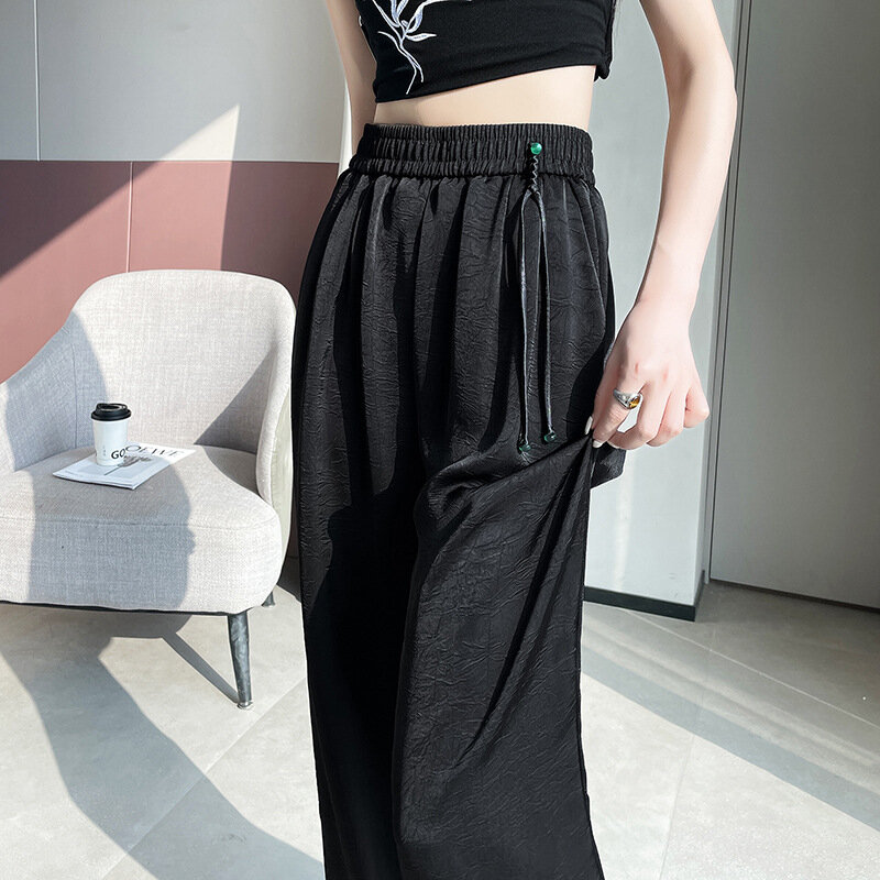 NWT-Pantalon de fitness taille haute à coupe large pour femme, legging moulant, extensible, 4 voies, 3 couleurs, 2024