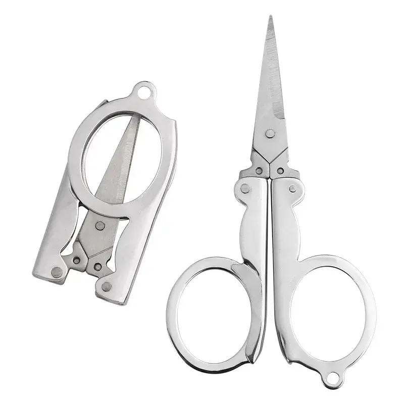Folding Scissors Sharp Blade Pocket Foldable Cutter Knife Small Crafts Emergency Mini Travel Embroidery Thread Tailor Scissors