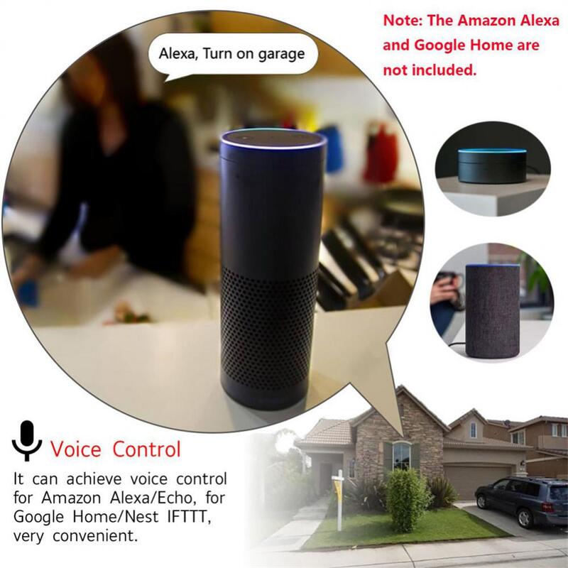 Пульт дистанционного управления для гаража/дверей, eWelink, Wi-Fi, не требующий концентратора, голосовой помощник Alexa, Google Home