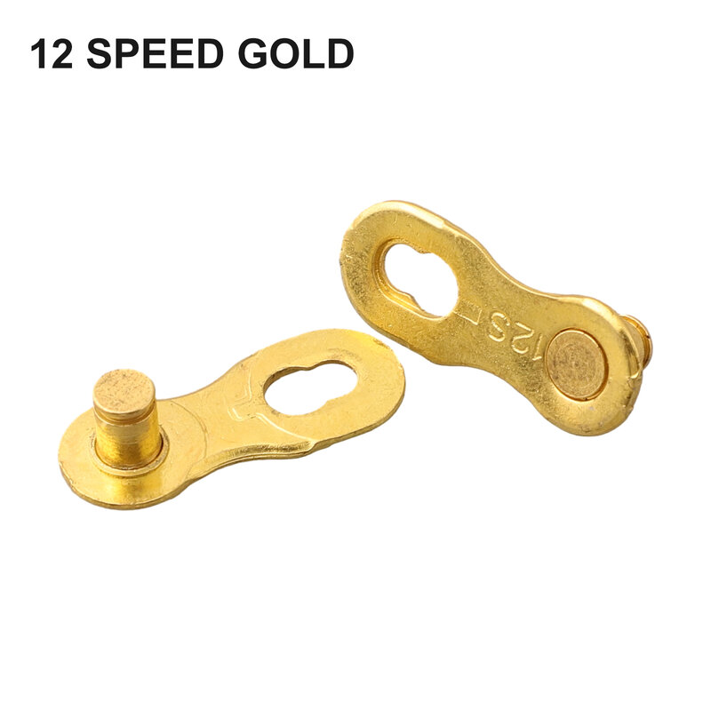 Kette Schnell verschluss langlebige und praktische goldene Fahrradkette schnalle Single Speed bis 12 Speed Kompatibilität einfach zu bedienen