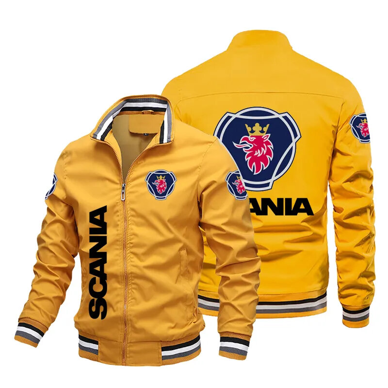 2023 Autumn and Winter Men's New Jacket Motorcycle Logo, New Jacket Car Logo Clothing Enlarged Sports Jacket