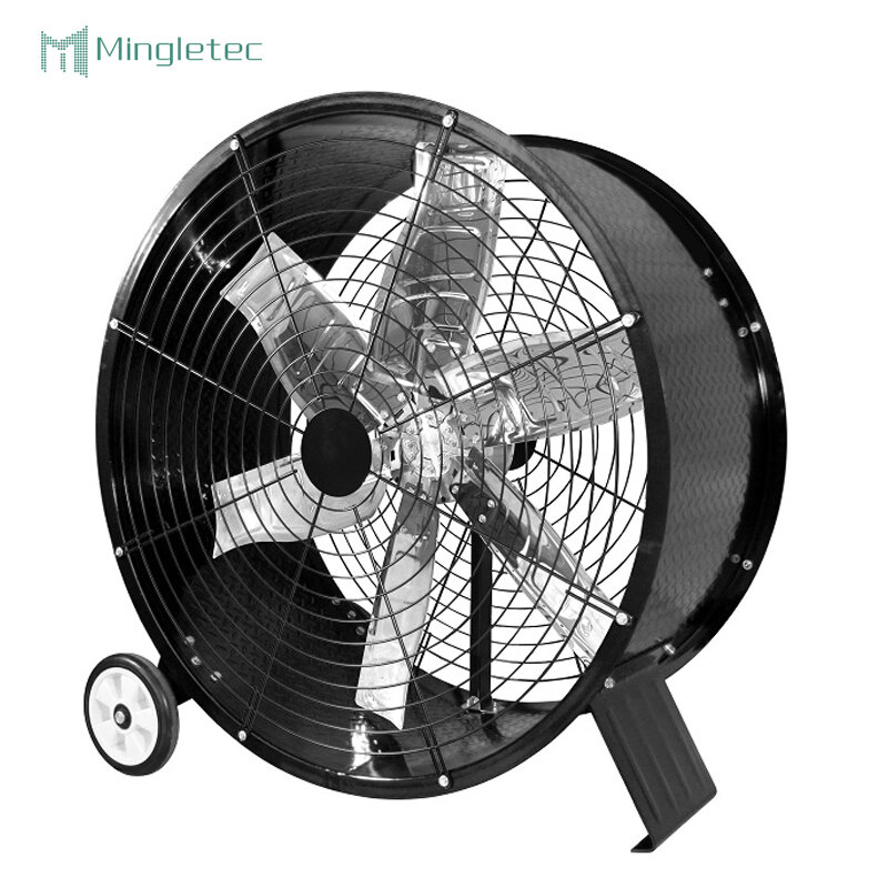 Commercial moveable High Power Rolling gym Greenhouse Floor stand Ventilation exhaust Drum Fan
