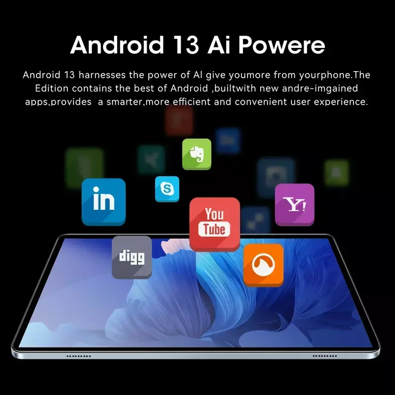 Versi Global Tablet Android 13.0 Pad 6 Pro Snapdragon 888 16GB + 1024GB Tablet PC 5G kartu SIM ganda WIFI 4K HD Mi Tab