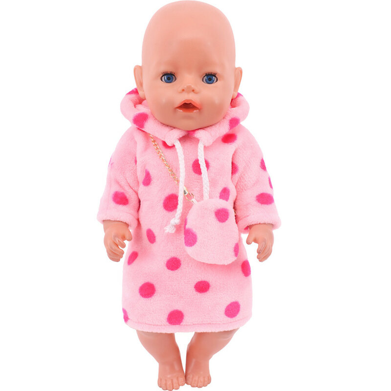 Lovely Pink Series-Mini robe à nœud papillon pour bébé, accessoires de vêtements de maillot de bain, cadeaux de jouet de bricolage, 43cm, 18 po, beurre de renaissance