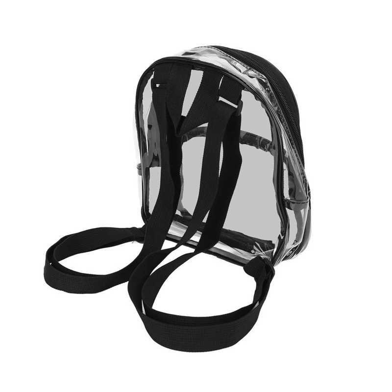Plecak bez nadruku Mini 2 do przechowywania z warstwową konstrukcją Mini przezroczyste torby do podróży na prezent