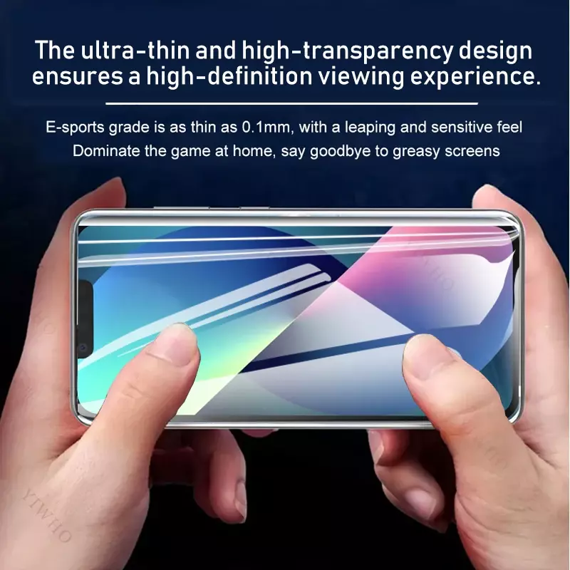 Película de hidrogel de seguridad frontal 4-1psc para Apple IPhone 13, Protector de pantalla de 6,1 ", película transparente, no Vidrio Templado