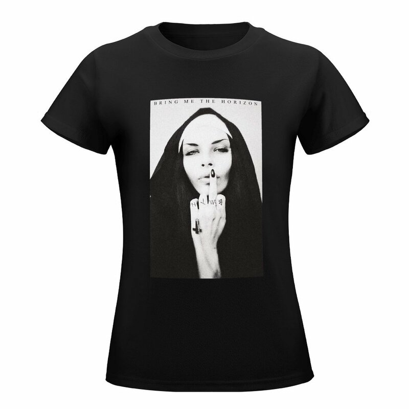Nun-女性用Tシャツ,女性用半袖シャツ