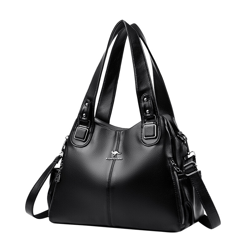 女性のための本革のハンドバッグ,女性のためのヴィンテージトートバッグ,大容量の財布,高級デザイナーのショルダーバッグ