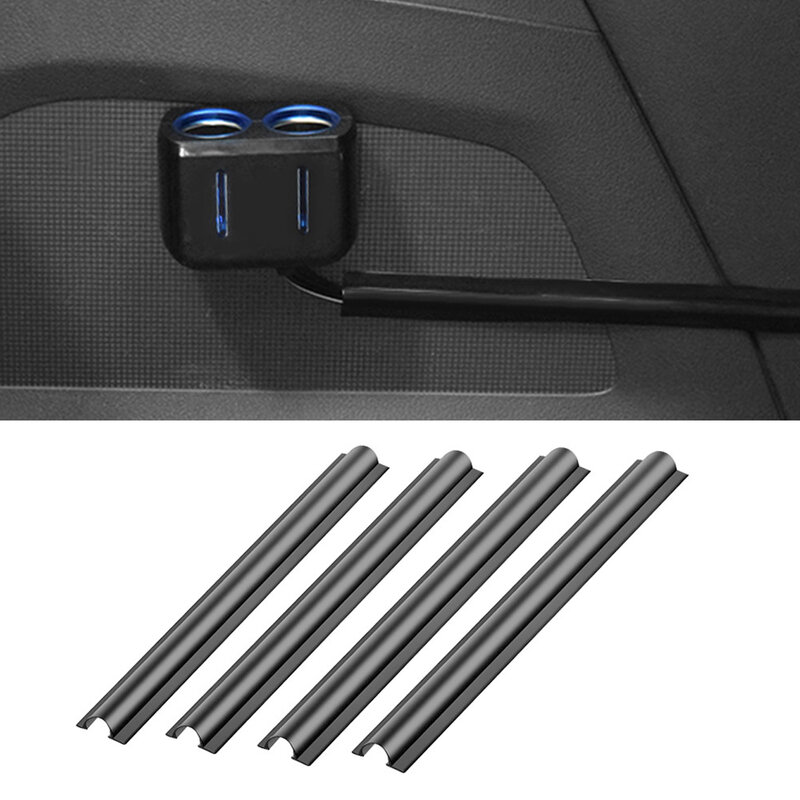 4 Pcs/set Car Interior Cable Line Sleeve Protector Universal Hidden Wire Cover Clips Data Cable Organizer Clamp Accessories