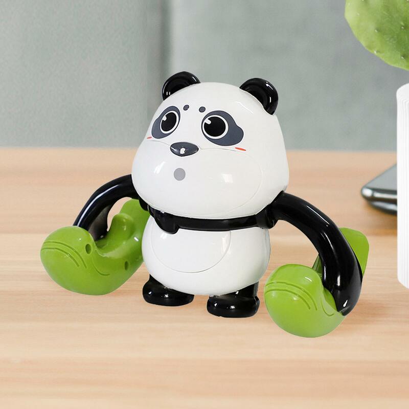 Elétrica Crawling Panda Brinquedos, luz intermitente rolando, efeito sonoro, pré-escolar perseguindo presente, educação infantil