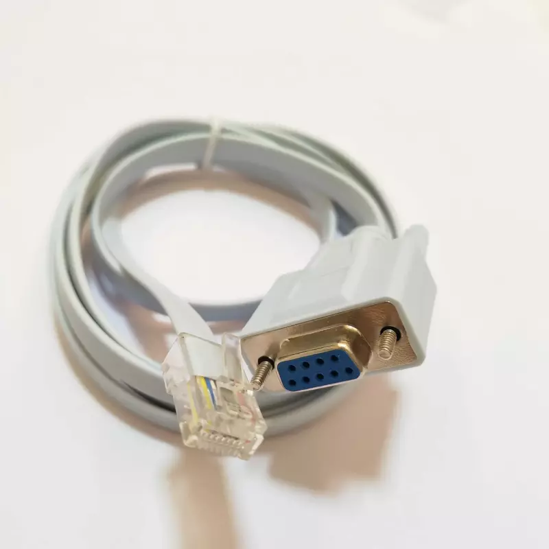 RJ45 to DB9 9Pin RS232 Female Adapter Data Transfer Extension Serial Cable for Console Port and Computer Sky Blue 1.47M