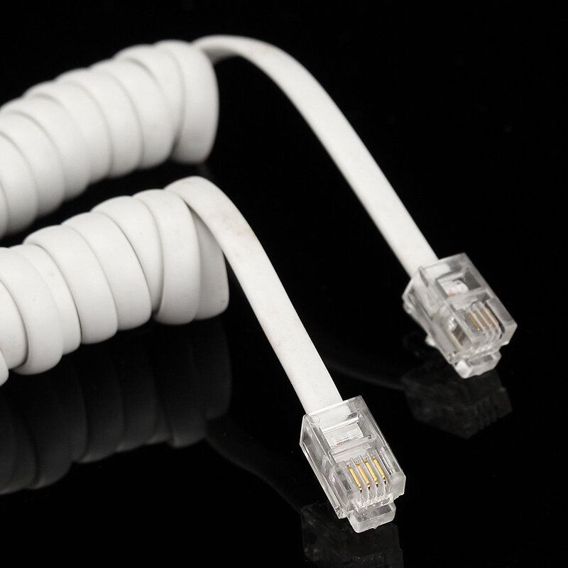 2m Telefonkabel Festnetz ungewickelt gewickelt Festnetz Telefonhörer Kabel Kabel Kabel rj10 Telefon zubehör