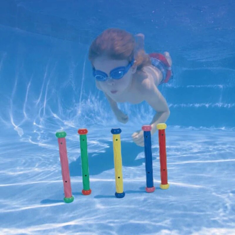 Baru musim panas anak-anak berenang gurita kolam menyelam mainan olahraga air bermain mainan tongkat menyelam permata bawah air mengambil mainan