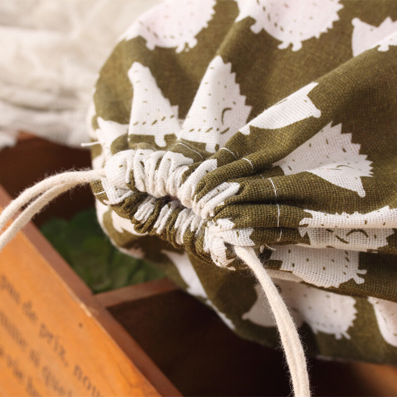 Kobiety wielokrotnego użytku torba na zakupy Unisex składana tkanina bawełniana torby na zakupy sznurek worek do przechowywania opakowanie podróżne torba na prezenty dla dziewczynek