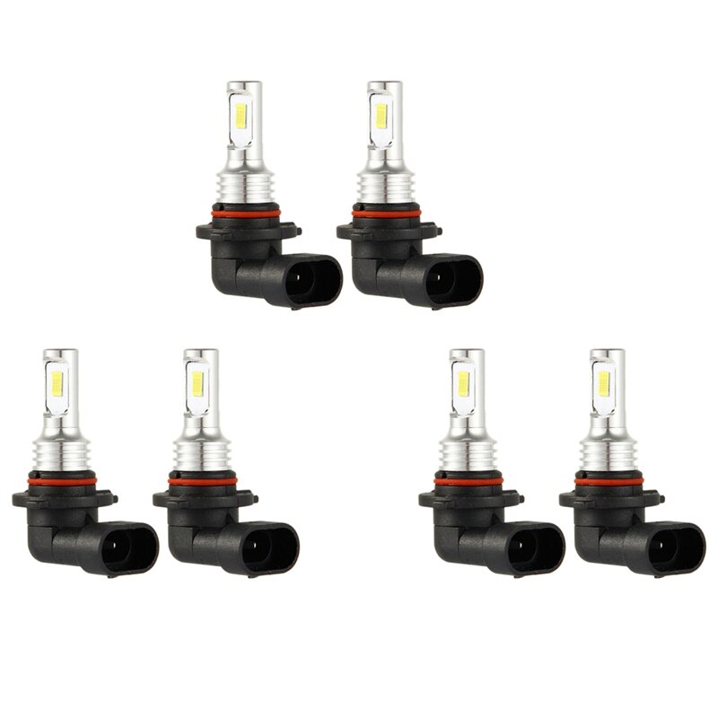 Kit d'Ampoules LED pour Sauna, Faisceau Haut, Blanc, Haute Puissance, 6X 9005 HB3, 35W, 4000LM, 6000K