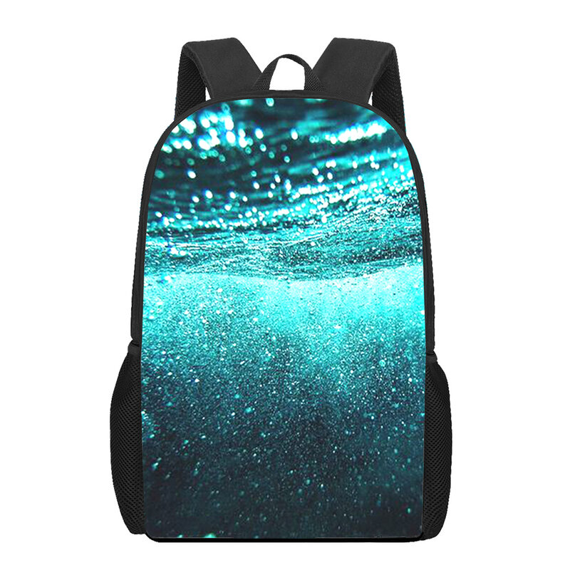 Beach Sea Landscape 3D Printed Book Bag Men 16 Inch Backpack For Teen Boys Kindergarten Bagpack Children Large Capacity Backpack