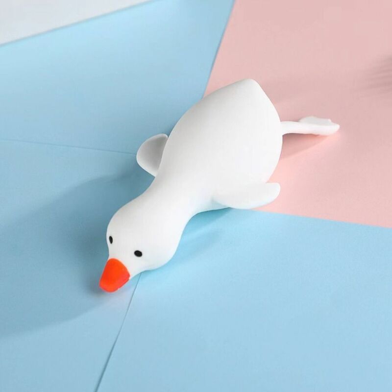Elastic Decompression Duck Sensory Toy, Suave quente, Squeeze Cartoon, Alívio da ansiedade