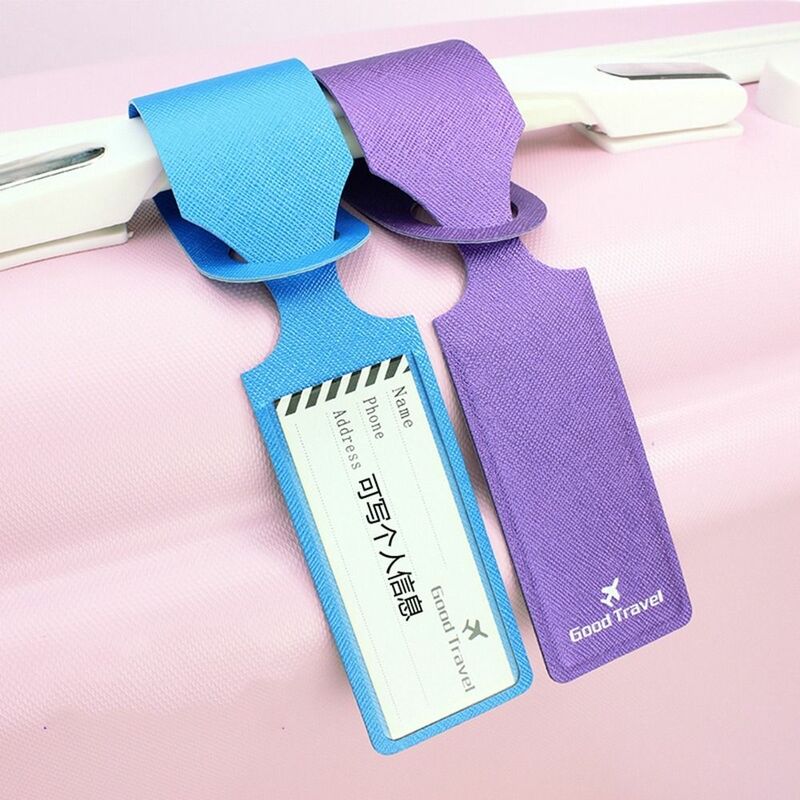 Luggage Consignment Identification Tag Airplane Check-in PU Travel Accessories Boarding Pass Airplane Suitcase Tag Luggage Tag