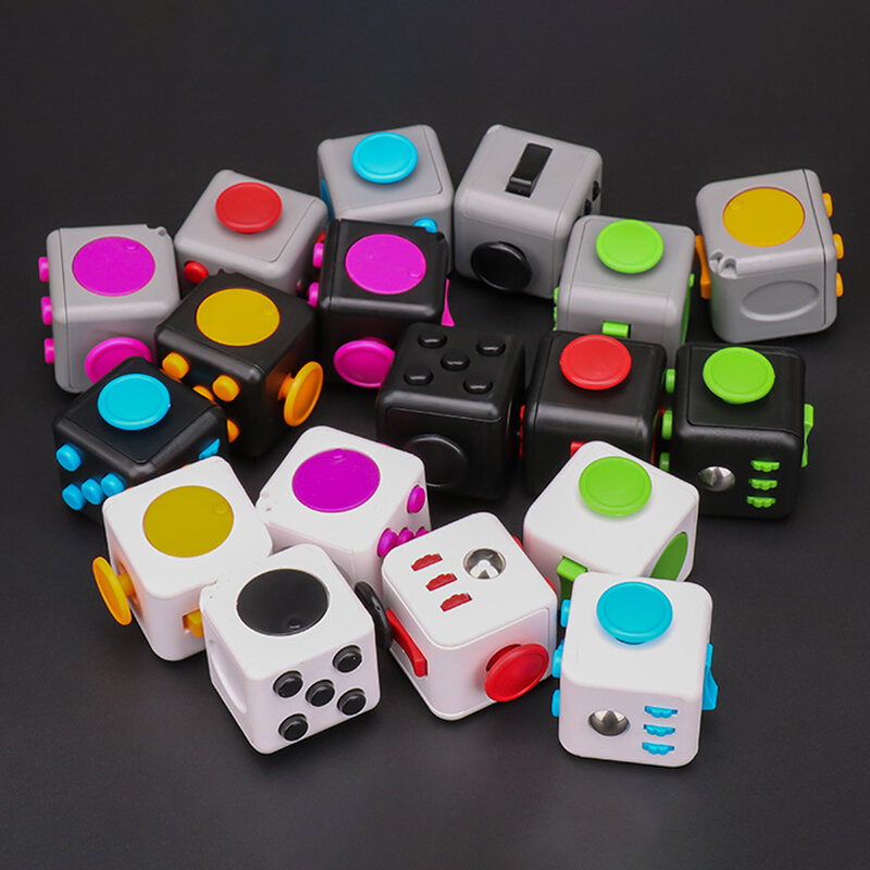 Nieuwe Fidget Speelgoed Decompressie Dobbelstenen Voor Autisme Adhd Angst Verlichten Volwassen Kids Stress Anti-Stress Vingertop Speelgoed