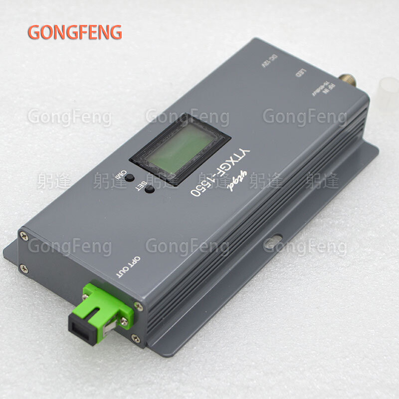 New FTTH 1010AGC-1550 Optical Fiber Transmitter 1550nm CATV Optical Transmitter With SC/APC Connector RF Input With LCD Display
