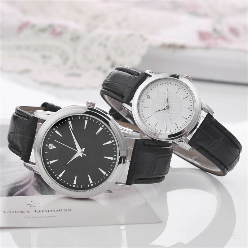 2pcs Luxury Watches Quartz Watch Stainless Steel Dial Casual Bracelet Watch Ladies Quartz Bracelet Watch Luxury Fashion